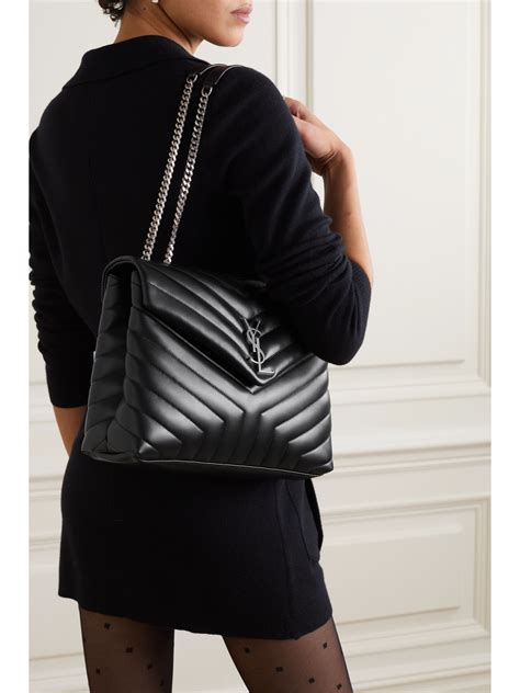 ysl loulou medium weiß|YSL loulou medium bag black.